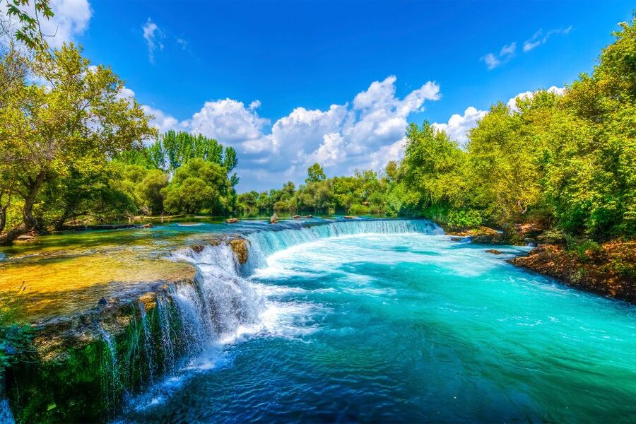 City of Side: Manavgat River Boat Lunch Cruise & Bazaar Tour - The Manavgat River cruise: swim time plus real lunch breaks