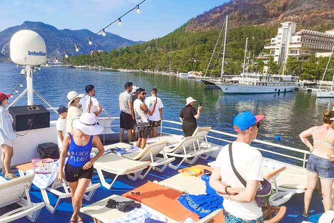 Dalyan Cruise: Iztuzu Beach, River Cruise and Mud Bath from Marmaris and Icmeler - Kaunos Rock Tombs: dramatic from across the river, not from inside