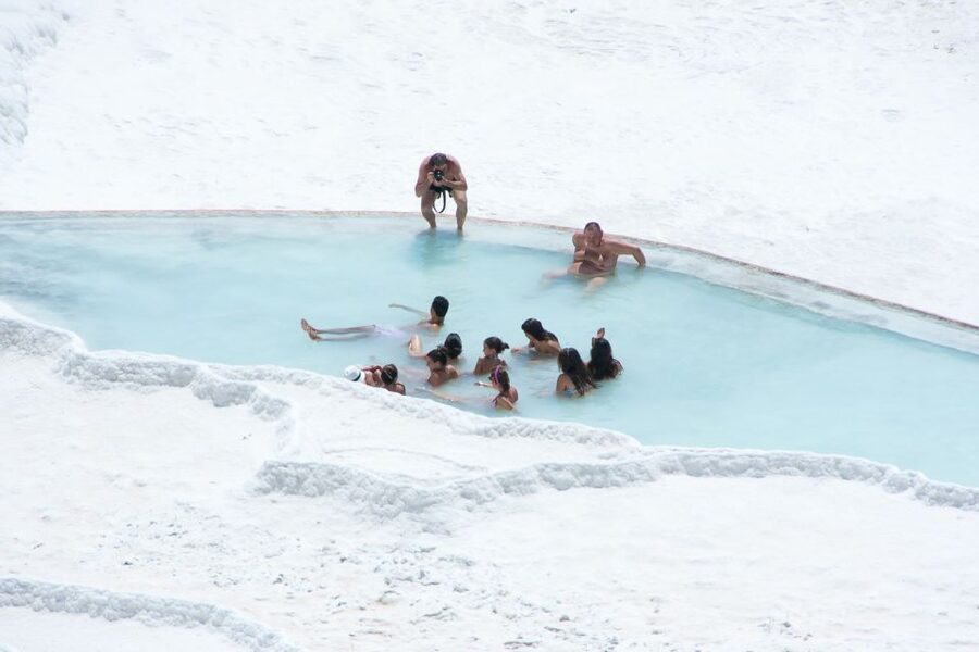 Ephesus and Pamukkale: Day Trip by Plane from Istanbul - Pamukkale: the cotton-castle terraces and hot springs time