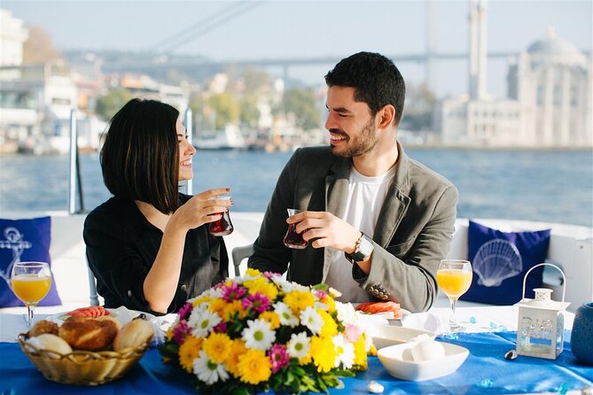 Exclusive Bosphorus Cruise - Luxury Yacht Experience in Istanbul - Ortaköy Mosque, the famous 1973 Bosphorus suspension bridge, and the skyline view