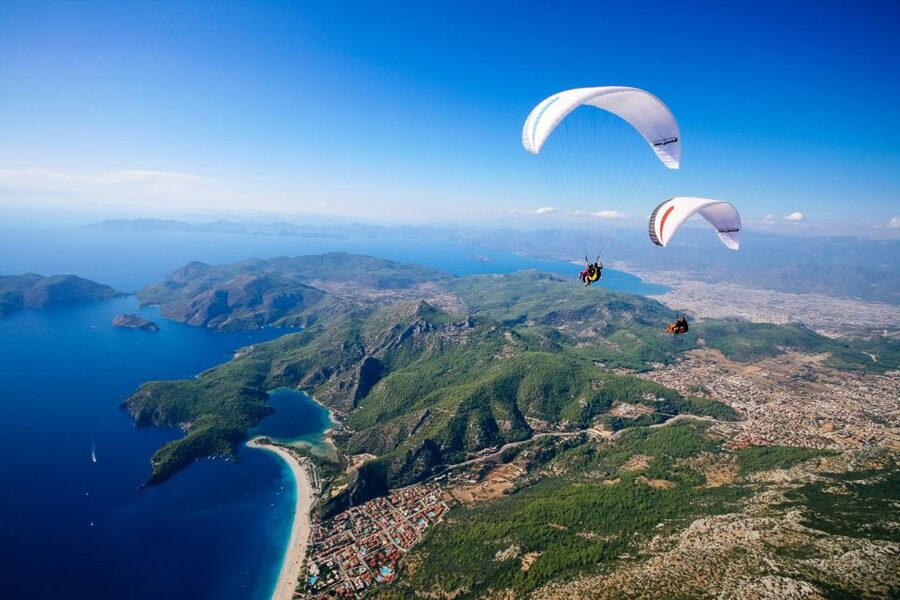 Fethiye: Blue Lagoon Tandem Paragliding w/Photos & Video - The view: Blue Lagoon and more than just one pretty bay