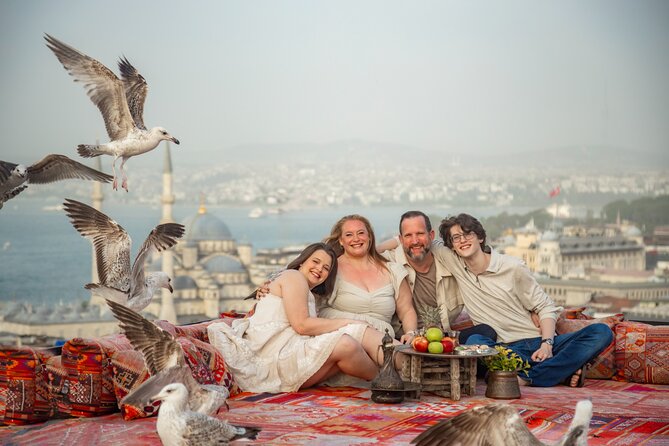 Flying Dress Photography on an Iconic Rooftop in Istanbul - The Tea or Coffee Break, and Why It’s More Than a Nice Touch