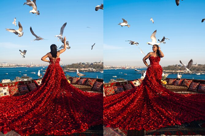 Flying Dress Rooftop Photoshoot in Istanbul (2Concepts, 1dress) - Location Reality: Meeting at Galata Tower and Getting There Without Stress