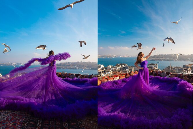 Flying Dress Rooftop Photoshoot in Istanbul (2Concepts, 1dress) - Price and Value: What $301.20 Buys You in Real Terms
