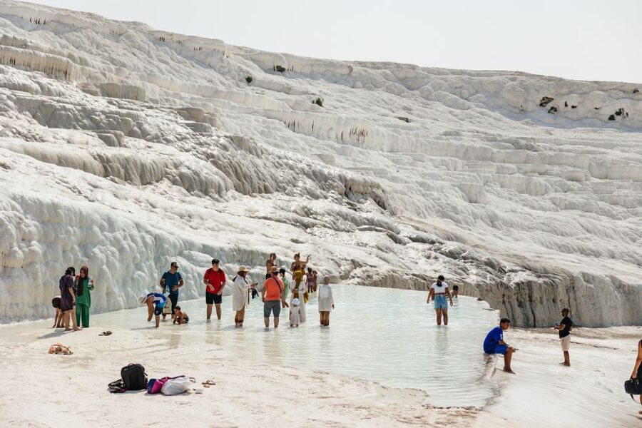 From Antalya/Kemer: Pamukkale and Hierapolis Tour with Lunch - Cleopatra Antique Pools: the splurge moment that feels like a reset