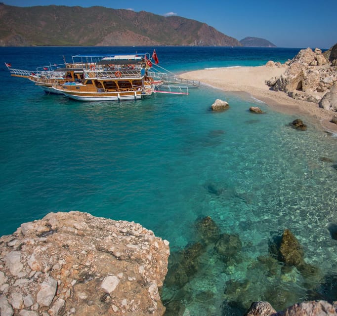From Antalya or Side: Suluada Island Boat Trip with Lunch - Suluada’s pale sand and clear water, up close from the boat