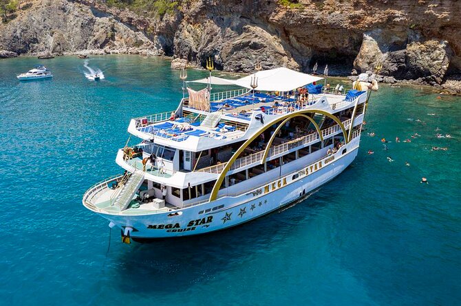 From Antalya To Kemer Mega Star Boat Trip w/Free Transfer - Kiris Bay and the foam party: entertainment that feels built in