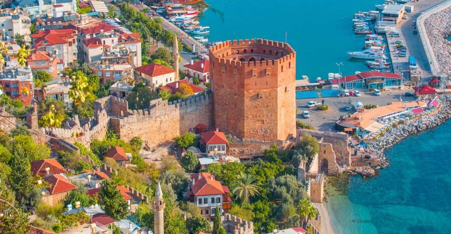 From City of Side: Alanya Guided Tour with Boat Trip & Lunch - Alanya Castle panoramic terrace: worth it for orientation and photos