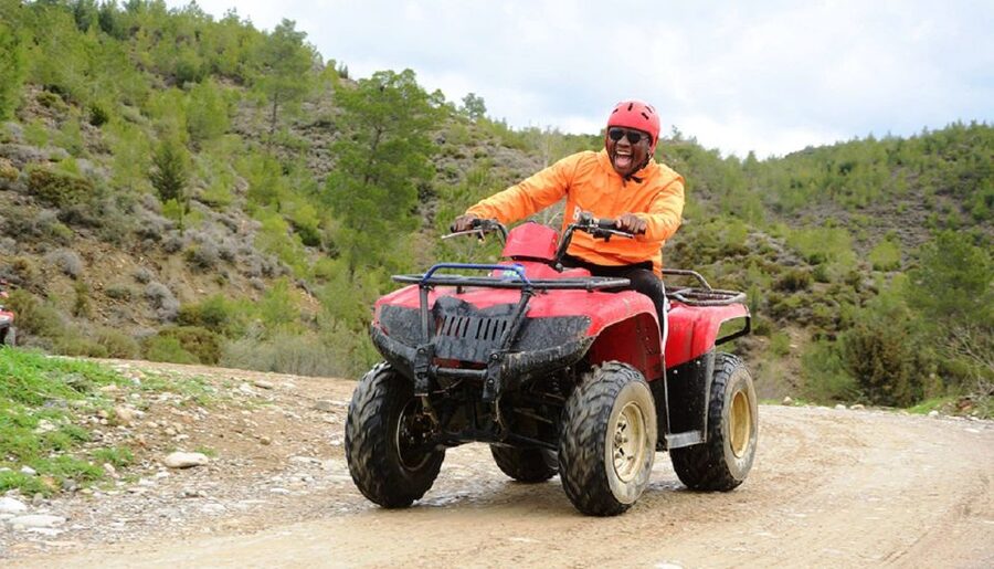 From city of Side: Taurus Mountains Quad ATV Tour - Getting to the quad station from Side