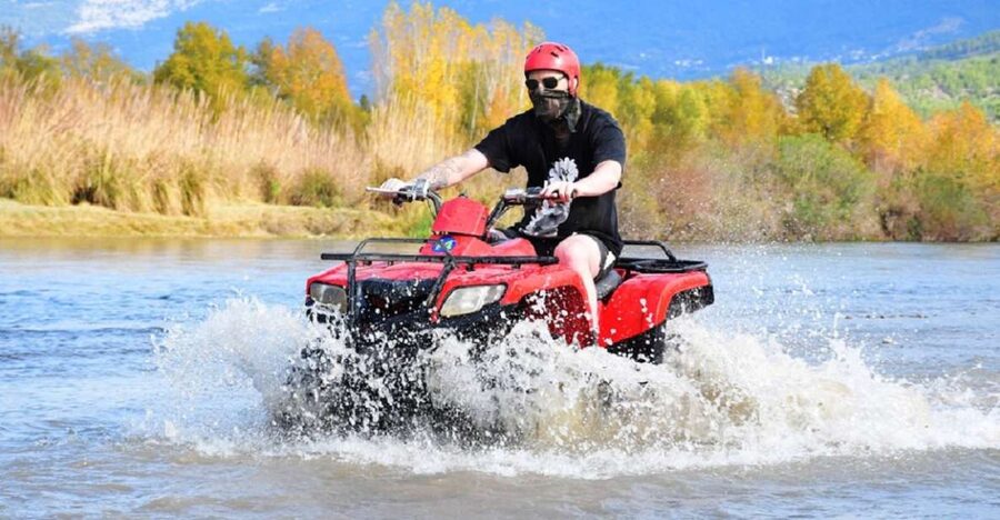 From city of Side: Taurus Mountains Quad ATV Tour - The Taurus Mountains ride: pines, deep valleys, and mud streams