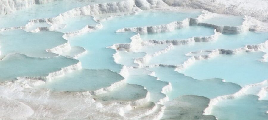 From Kusadasi and Selcuk: Pamukkale and Hiearapolis Tour - Sacred Pool time: mineral water rules and how to make the swim enjoyable
