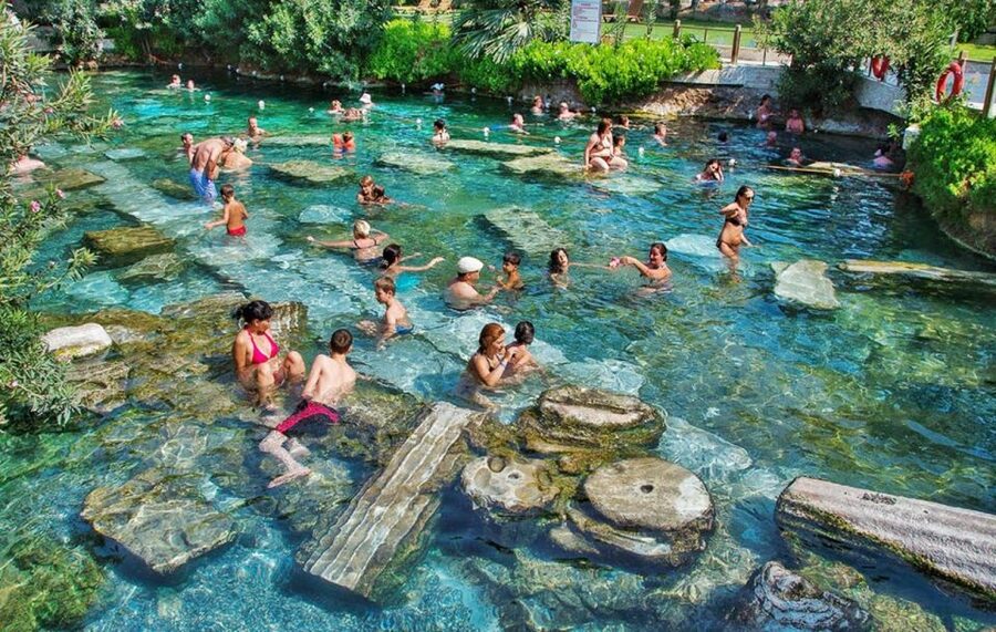From Kusadasi and Selcuk: Pamukkale and Hiearapolis Tour - Pamukkale Calcium Terraces: walk-smart planning for the best photos and comfort