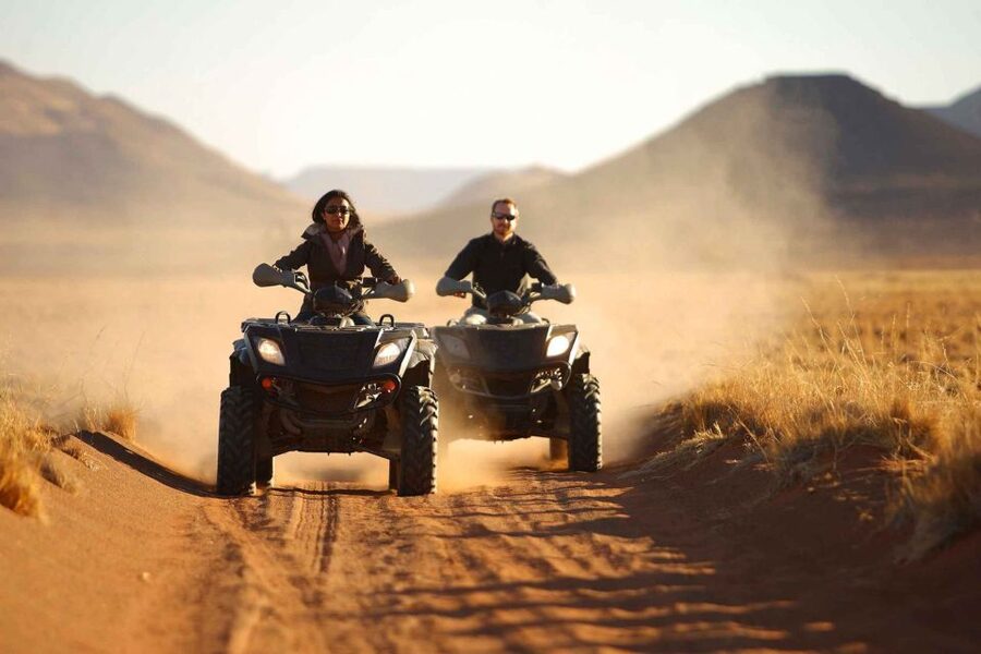 From Ürgüp/Göreme: Cappadocia Sunrise or Sunset Quad Tour - Red Valley start, learning control fast