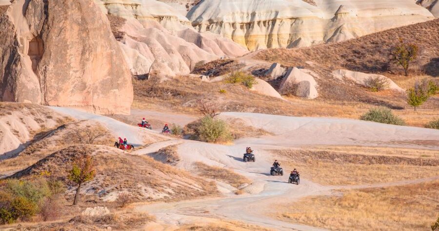From Ürgüp/Göreme: Cappadocia Sunrise or Sunset Quad Tour - Rose Valley panoramas and the “spider web” road view