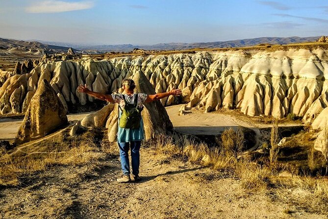 Full-Day Hiking in Cappadocia - Rose Valley cliffs and the glowing colors