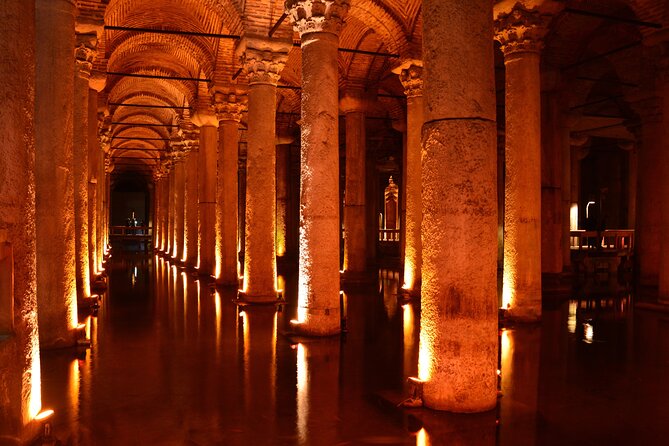 Full-Day Private Guided Tour of Historic Istanbul - Basilica Cistern: cool underground air, 336 columns, and camera chances