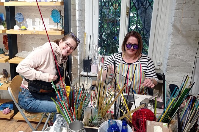 Glass Melting and Shaping with Flame with the Senior Glass Master - The Making Time, Turning Hot Glass Into Jewelry