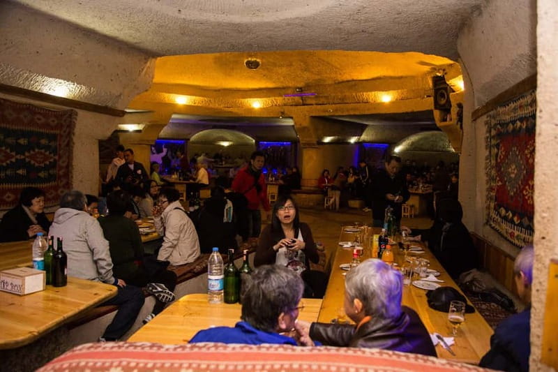 Göreme: Turkish Night at Cave Restaurant Dinner & Drinks - Dinner and Unlimited Drinks: What to Expect and How to Get the Best Service