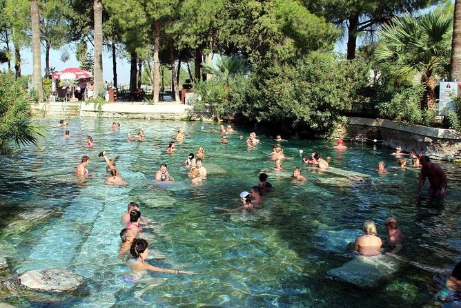 Great Pamukkale Tour from Antalya - Cleopatra Pools: mineral water stop, with a closure that changes the plan
