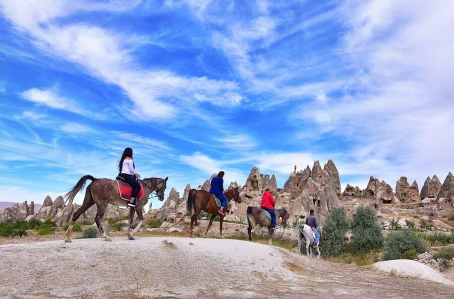 Horse Riding in Cappadocia - Göreme and the Swords Valley formations near town