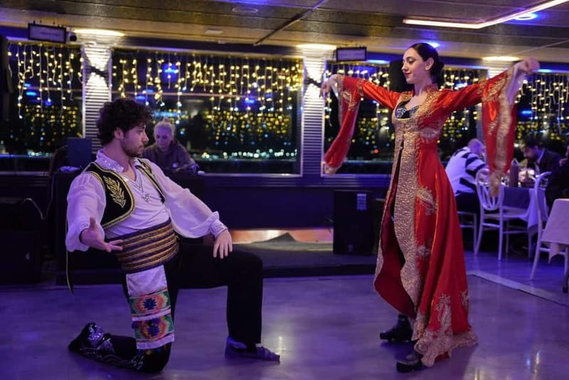 Istanbul: Bosphorus Cruise Dinner, Show & Alcoholic Drinks - Istanbul’s night skyline, seen the easy way