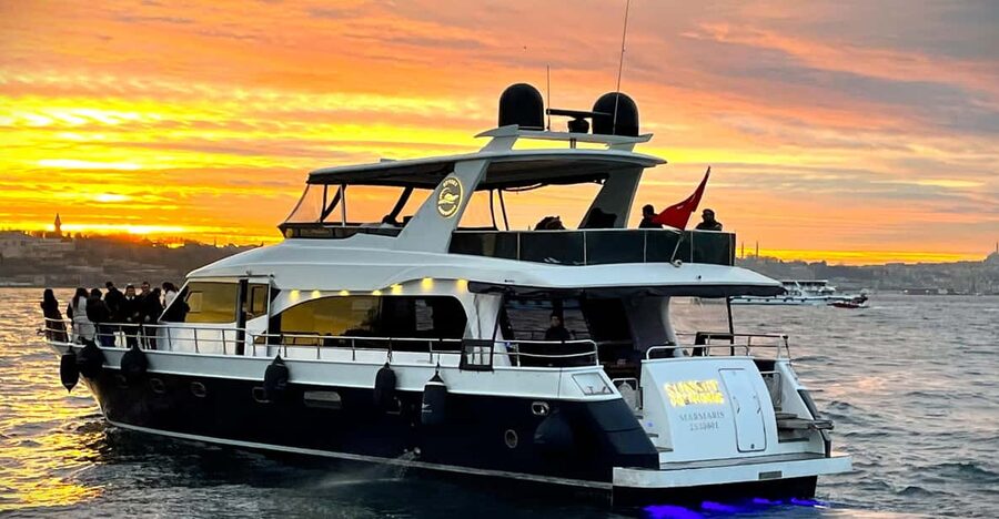 Istanbul: Bosphorus Sunset Yacht Cruise with Live Guide - Rumeli Fortress, two major bridges, and the strait’s “two-continent” feeling