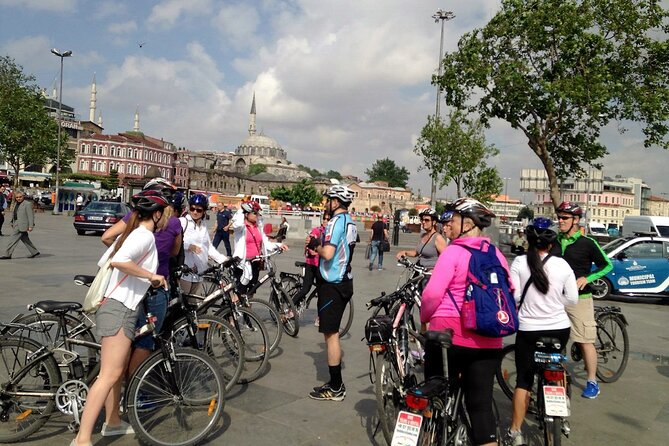Istanbul Eurasia Bike & Boat Tour - Fener and Balat streets, plus Spice Bazaar, New Mosque, and Galata Bridge talk