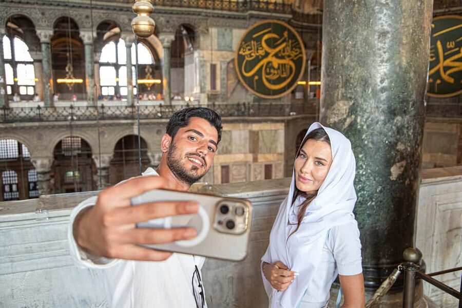 Istanbul: Hagia Sophia Tour with Optional Blue Mosque Tour - What You’ll Notice Inside Hagia Sophia: Mosaics, Dome, Calligraphy