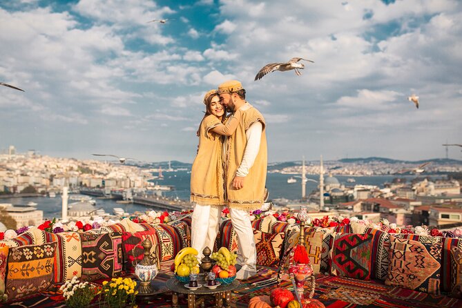 Istanbul Rooftop Photoshoot with Flying Dress - Süleymaniye Mosque area: the setting that gives your photos instant Istanbul flavor