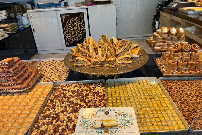 Istanbul Spice Market & Historic Centre Food Tour w/ 10 Tastings - Galata Bridge: bagel bite plus a change of scenery