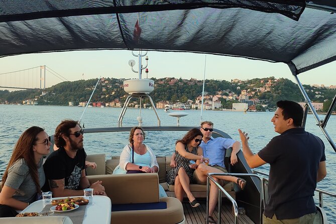 Istanbul Sunset Cruise on Luxury Yacht - Guided Group Cruise - Rumeli Hisarı fortress and the story of narrow-water defense