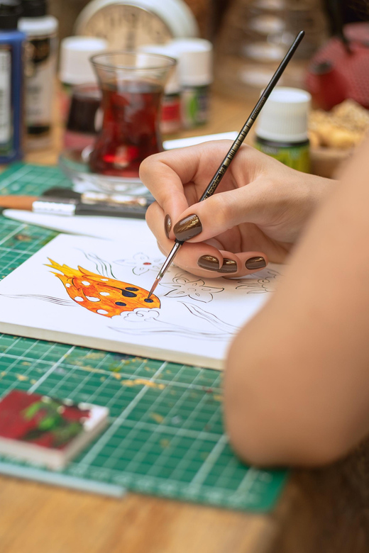 Istanbul: Turkish Tile Painting & Ceramic Workshop w/ Snacks - Meeting at Merhaba Pastaneleri Sirkeci, and What Happens Next