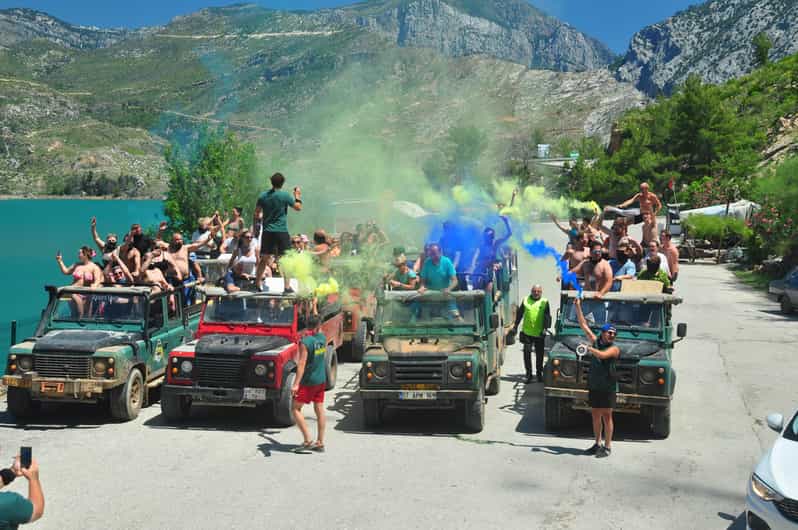 Jeep Safari-Lunch-Boat-Canyon-Waterfall-Foam,Water Party - Green Canyon Scenic Drive: Where the Day Starts to Feel Wild