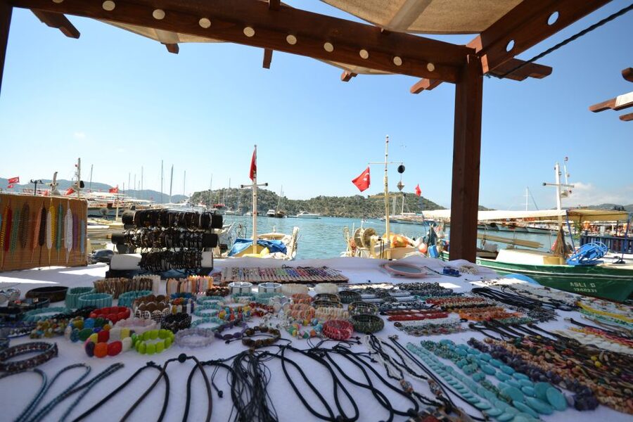 Kalkan: Kekova Sunken City Boat Trip - Tersane Bay swim and the sunken city ruins from the water