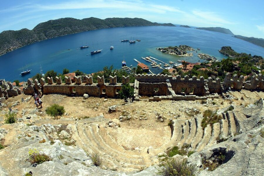 Kalkan: Kekova Sunken City Boat Trip - Simena: castle views, village wandering, and goat milk ice cream