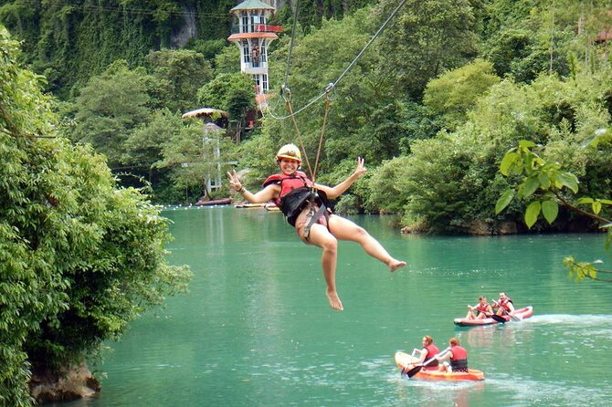 Kemer 3 in 1 Tour Rafting Quad Safari and Zipline Experience - Zipline finale: a fast, thrilling way to cross the river