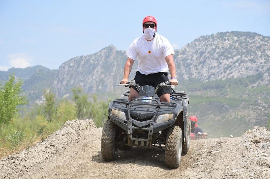 Kemer: Quad Safari Experience - Camyuva off-road route: rocks, mud, and shallow streams