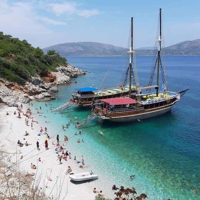 Kusadasi: Aegean Sea Boat Tour with Lunch - Top Deck Sunbeds, Dance Parties, and a Boat That Has You Covered