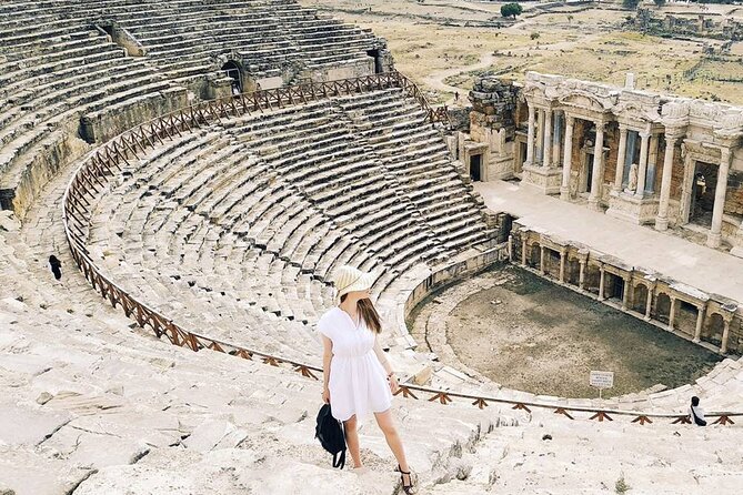 Marmaris Pamukkale Tour By Night / Away From The Crowds - Hierapolis Ruins: Amphitheatre Views and a Healing City Feel