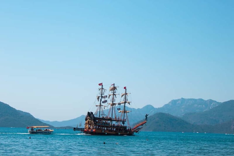 Marmaris: Pirate Boat Trip with Meal, Drinks and Transfer - Lunch on Board: Buffet Food That Won’t Kill Your Day