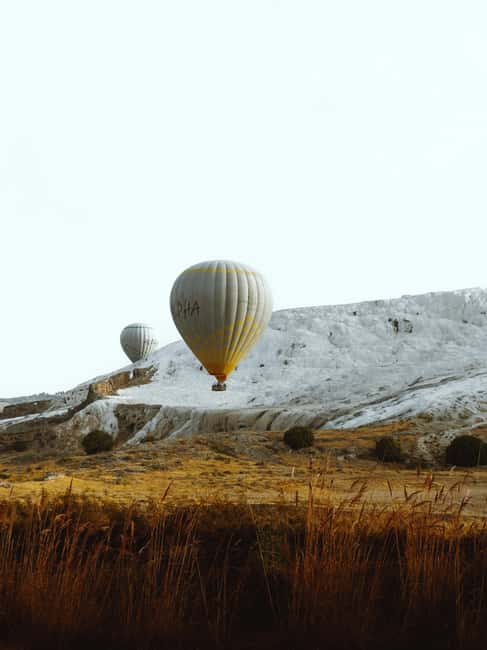 Pamukkale/Cappadocia: Hot Air Balloon Flight /Hotel Transfer - What You See From Above: Travertines and Hierapolis