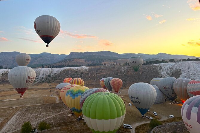 Pamukkale : Hot Air Balloon Sunrise Flight w/Transfer - Champagne toast and flight certificates, done in a simple way
