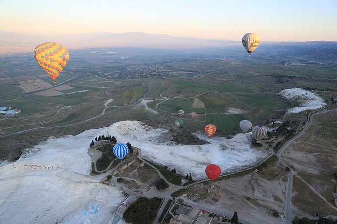 Pamukkale Hot Air Balloon w/Flight Certificates,Champagne Toast & Hotel Transfer - Comfort Package Basket Size: More Space, Less Crowding