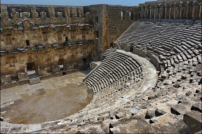 Perge Aspendos Side the Historical sites of Antalya - Star Belkis and lunch by the Euromedon, today Köprüçay