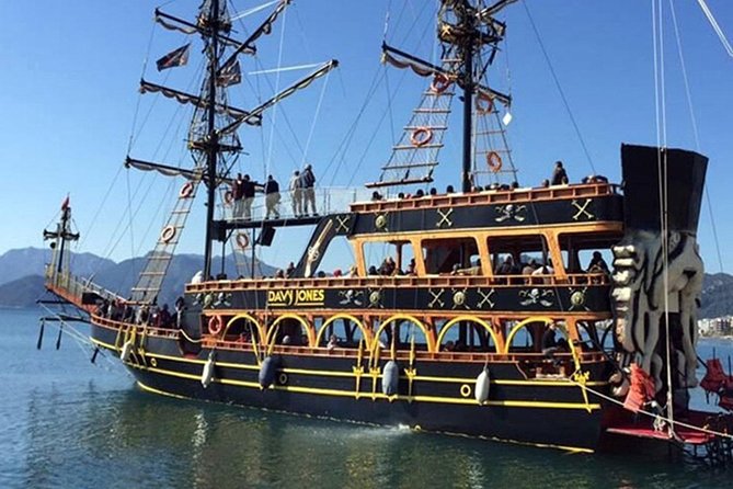 Pirate Boat Trip in Marmaris with BBQ Lunch, Drinks & Transfers - Leaving Marmaris at 10:00: Paradise Island, Aquarium Bay, and Phosphorous Cave