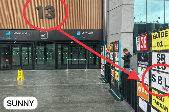 Private Transfer from IST Airport to Fatih, Taksim, or Besiktas - First Contact at IST, Gate 13 and the SBL Sign