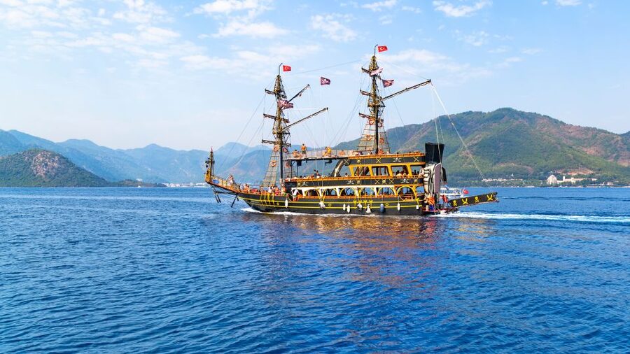 Red Dragon Pirate Boat Trip & Lunch - Swimming and Snorkeling Breaks at Shallow Pebble Bays