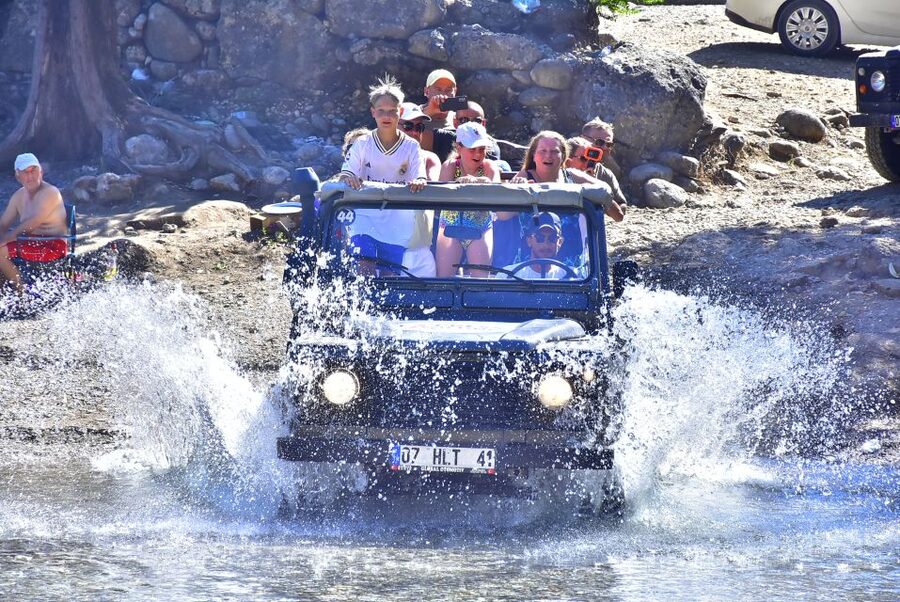 Side/Antalya: Jeep, Buggy, Rafting & Zipline Tour with lunch - Jeep safari and buggy or quad safari add-ons: muddy fun, plan for the mess