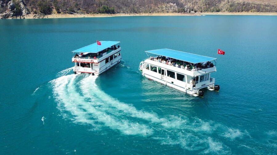Side: Cabrio Bus and Boat Day Trip at the Green Lake - Cabrio Bus to Taurus Mountains, what the open-air ride really feels like