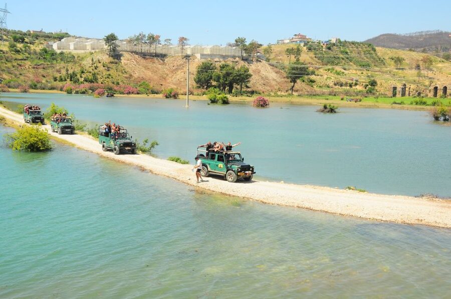 Side: Green Canyon and Waterfall Jeep Safari with Lunch - Side-area pickup and the Jeep briefing that matters